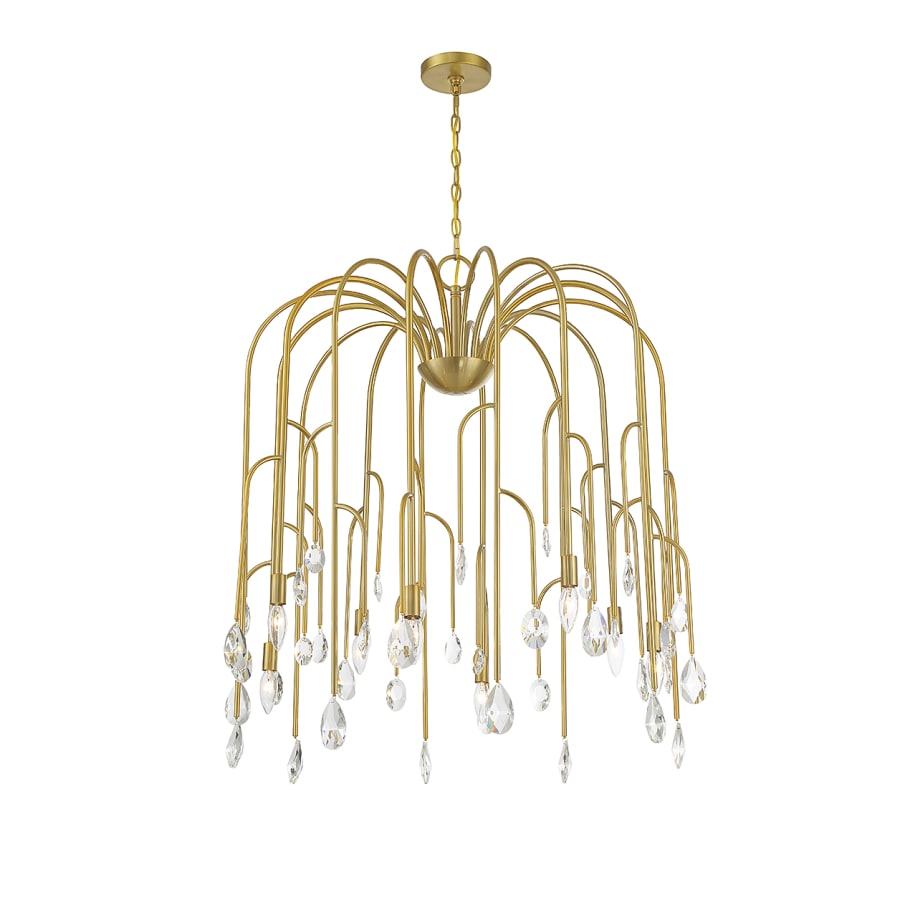 Savoy House Anholt 8 Light 32" Wide Crystal Abstract Chandelier