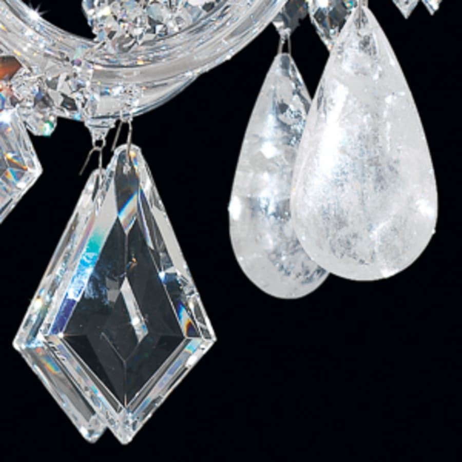Schonbek Hamilton 6 Light 22" Wide Crystal Chandelier with Clear Rock Crystals