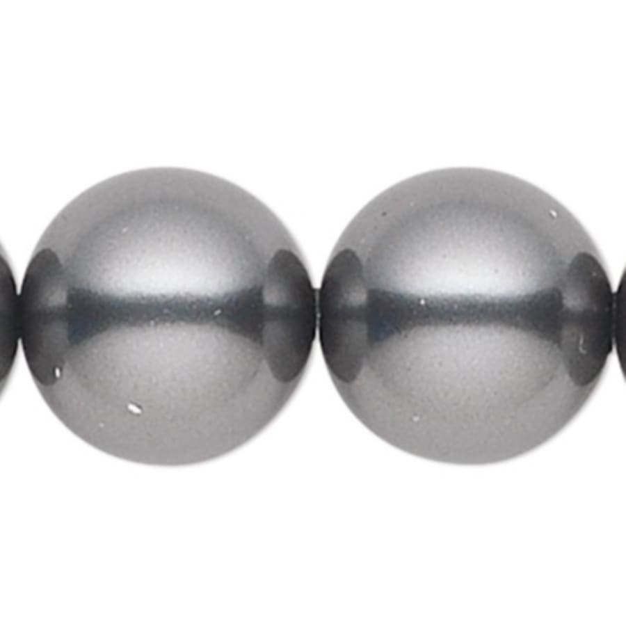 Schonbek Priscilla 5 Light 18" Wide Crystal Chandelier with Dark Grey Pearl Beads