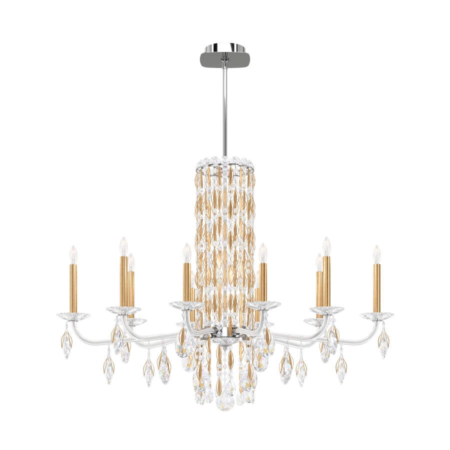 Schonbek Sarella 10 Light 41" Wide Crystal Chandelier with Heritage Crystals