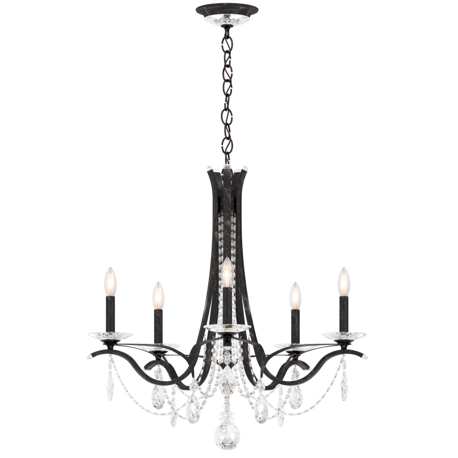 Schonbek Vesca 5 Light 29" Wide Crystal Chandelier with Heritage Crystals