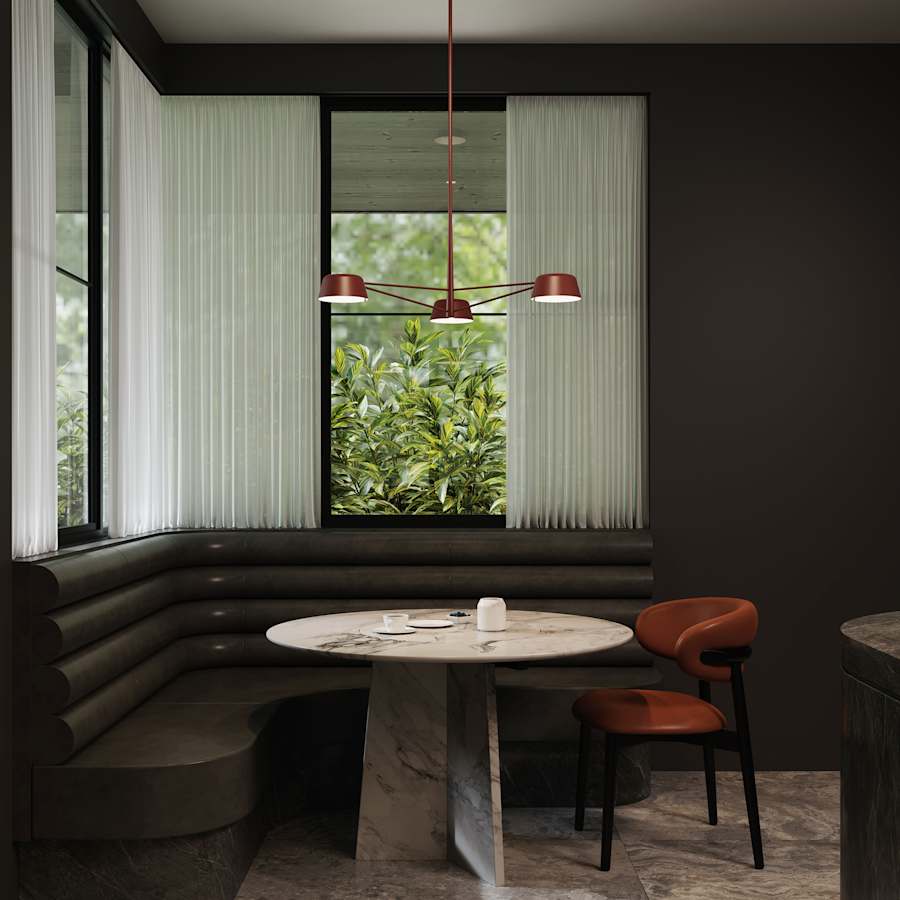 Sonneman Ray 36" Wide LED Round Chandelier