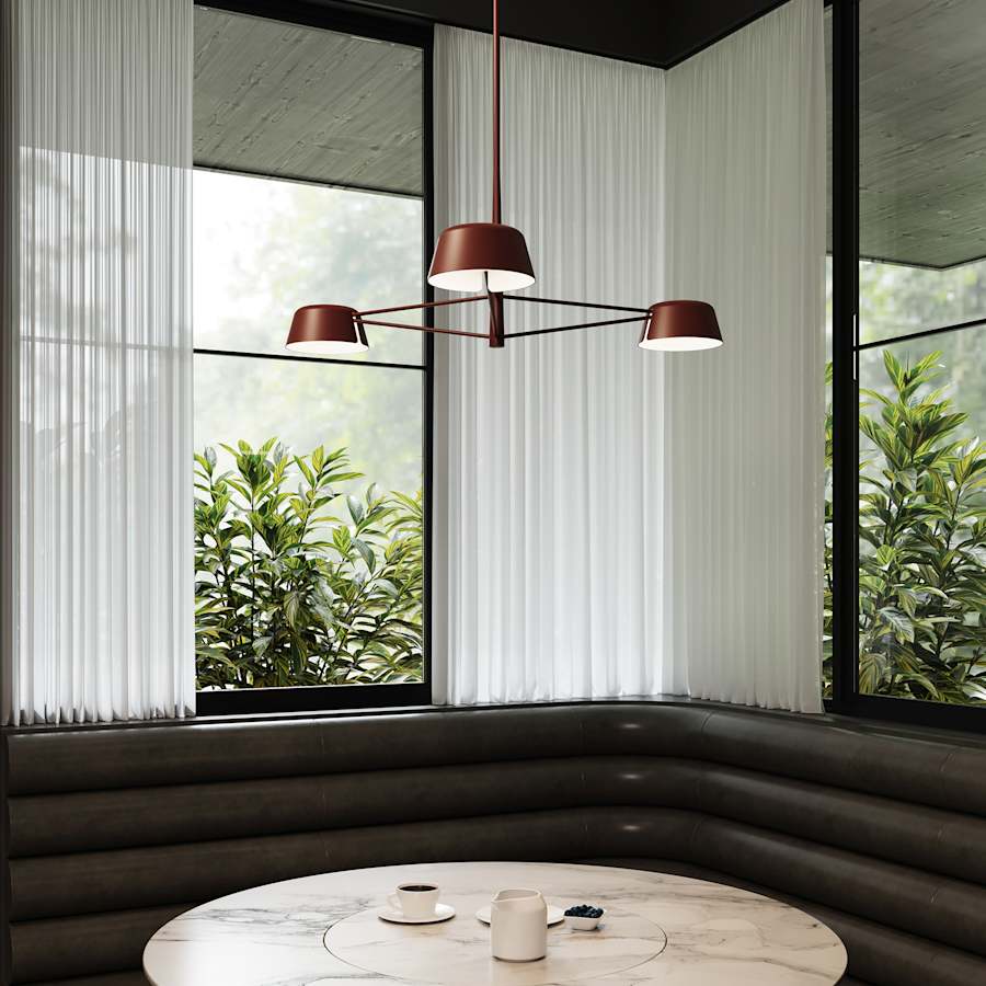 Sonneman Ray 36" Wide LED Round Chandelier