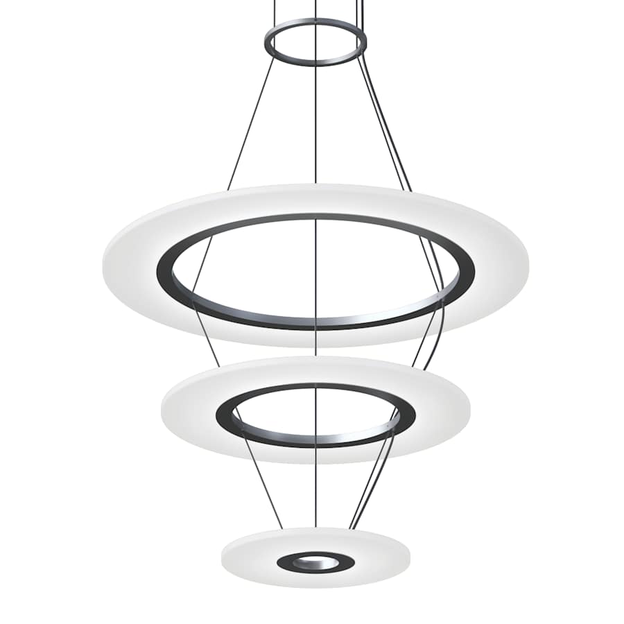 Sonneman Arctic Rings 3 Light 31" Wide LED Ring Chandelier