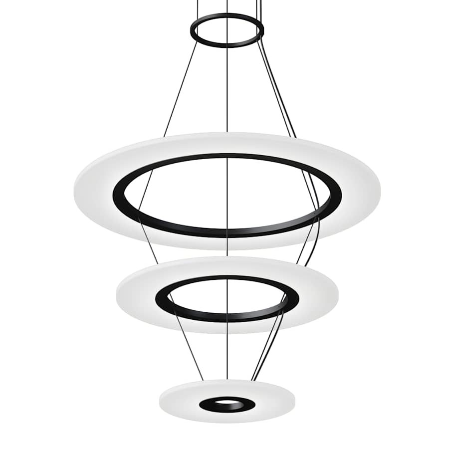 Sonneman Arctic Rings 3 Light 31" Wide LED Ring Chandelier