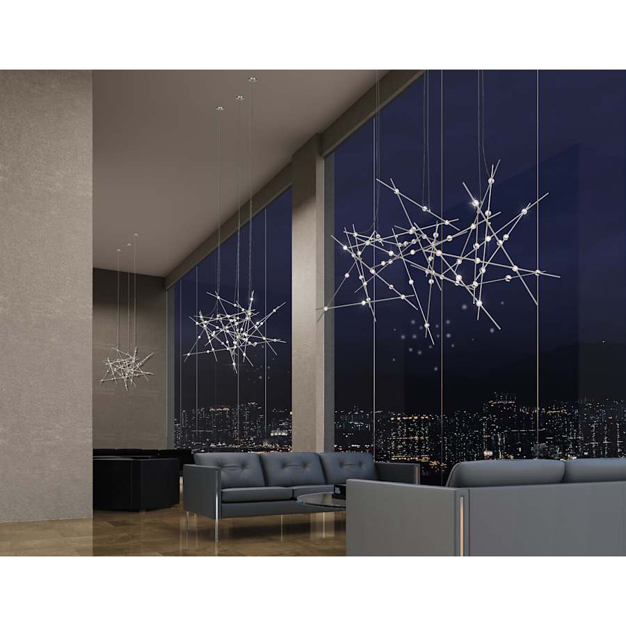 Sonneman Constellation 38" Wide Abstract Chandelier