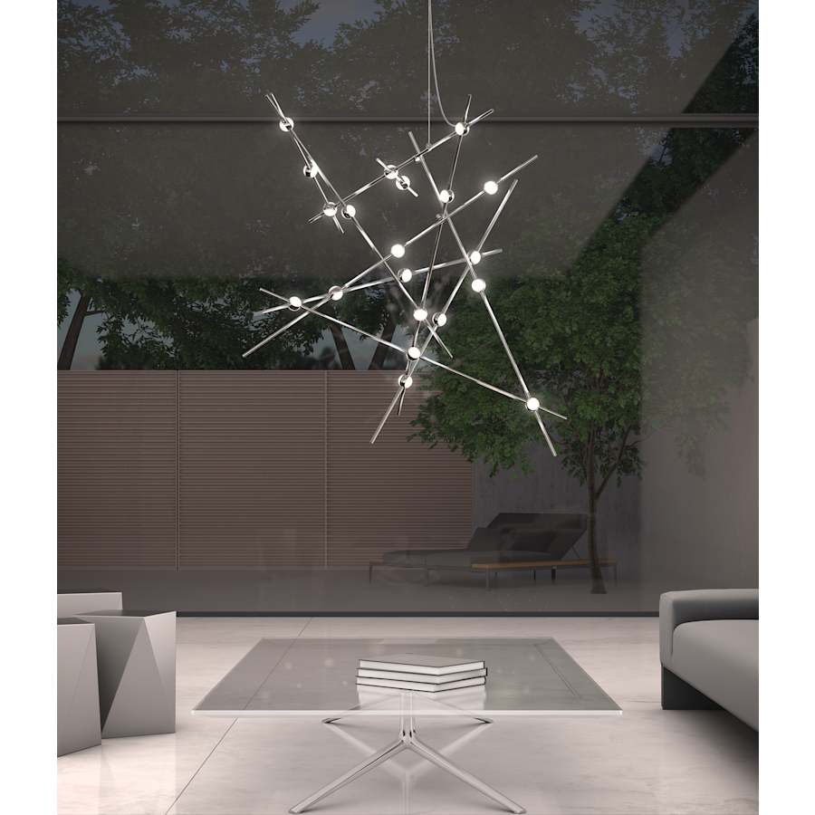 Sonneman Constellation 38" Wide Abstract Chandelier