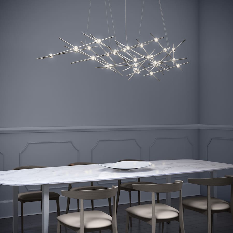 Sonneman Constellation 55" Wide Abstract Chandelier