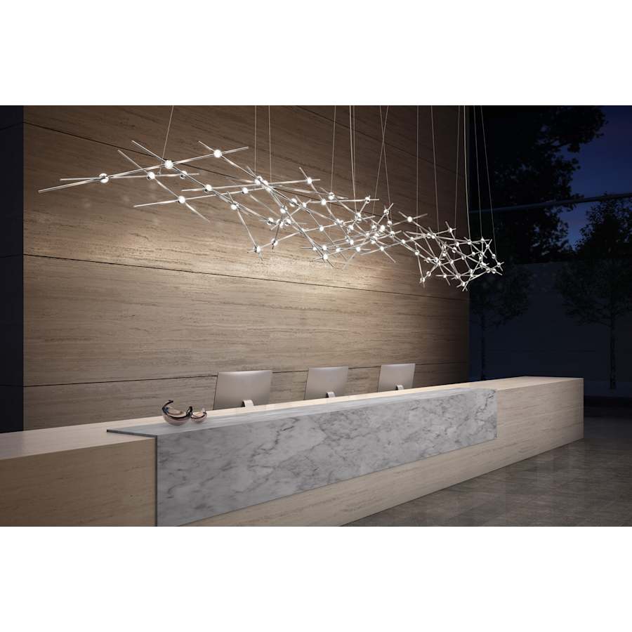 Sonneman Constellation 55" Wide Abstract Chandelier
