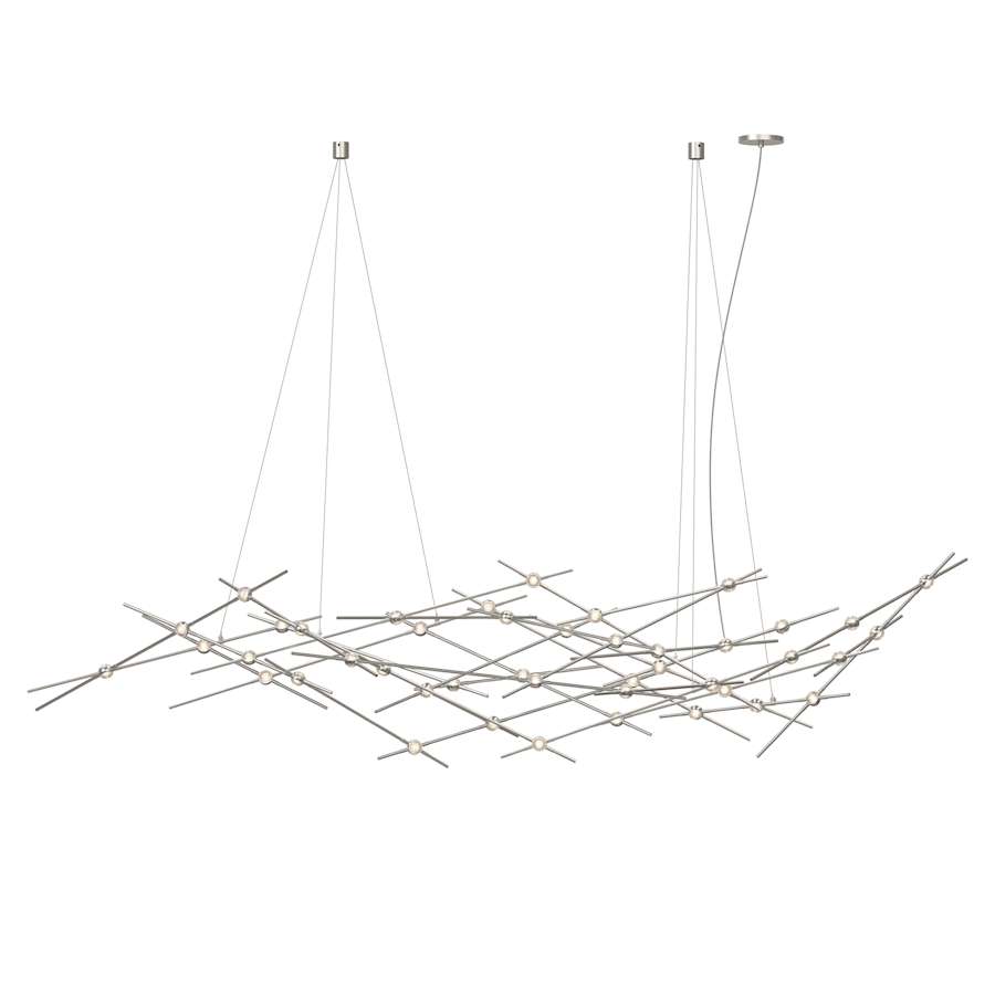 Sonneman Constellation Ursa Major 44 Light 93" Wide LED Abstract Chandelier with Clear Acrylic Shades