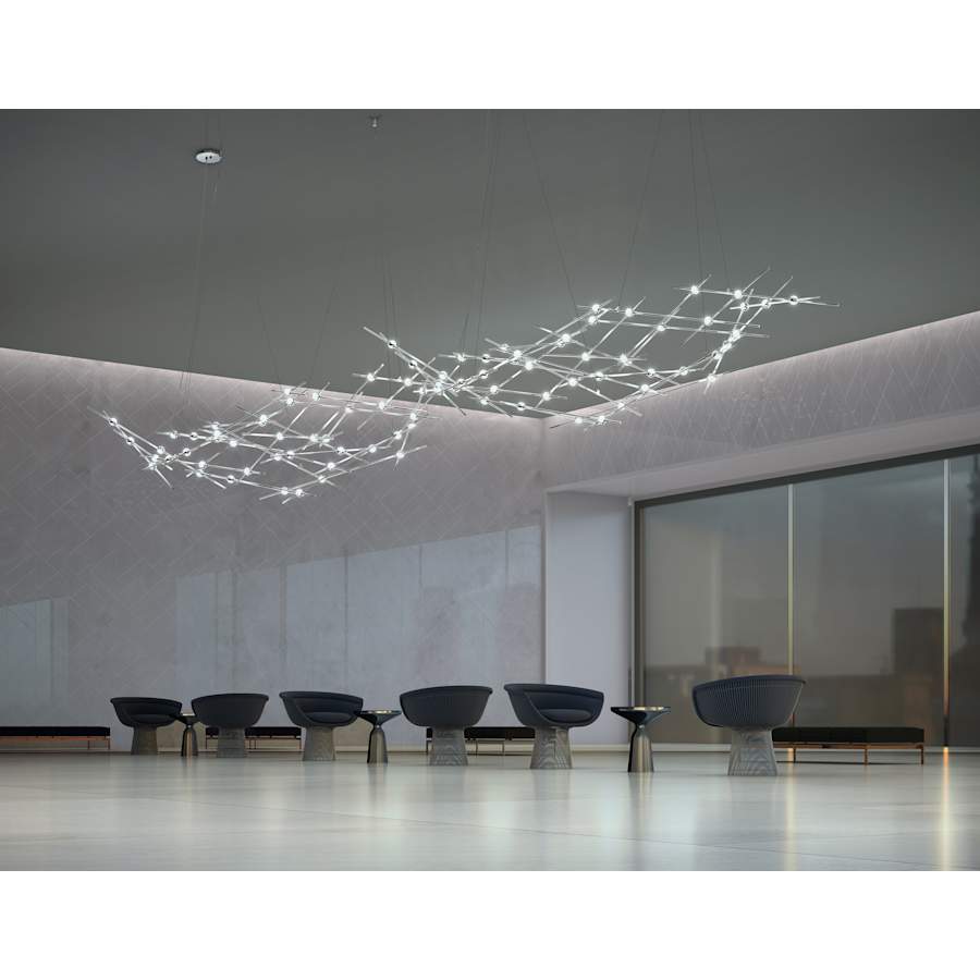 Sonneman Constellation Ursa Major 44 Light 93" Wide LED Abstract Chandelier