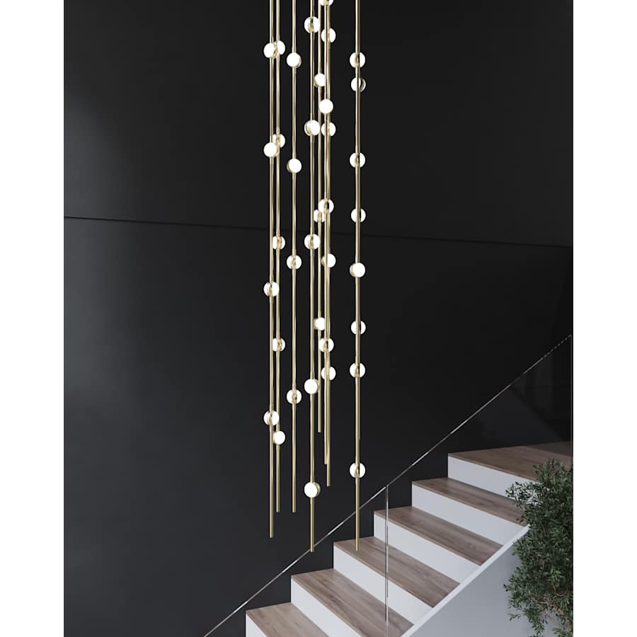 Sonneman Constellation 12" Wide Beaded Chandelier