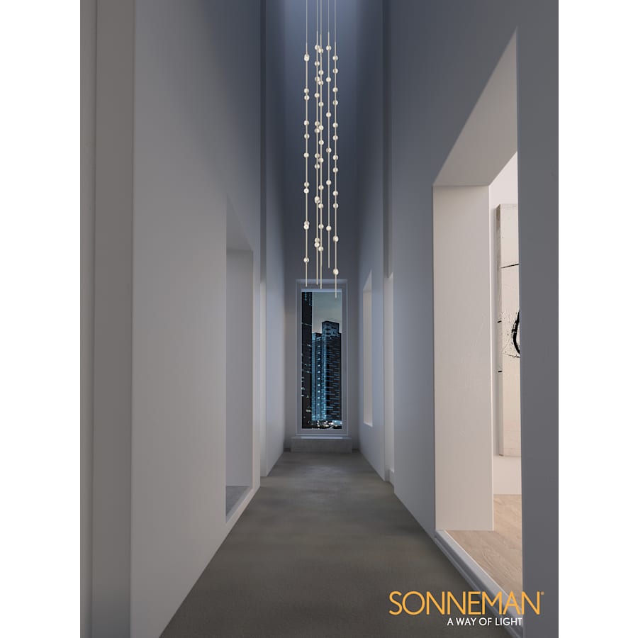 Sonneman Constellation 12" Wide Beaded Chandelier