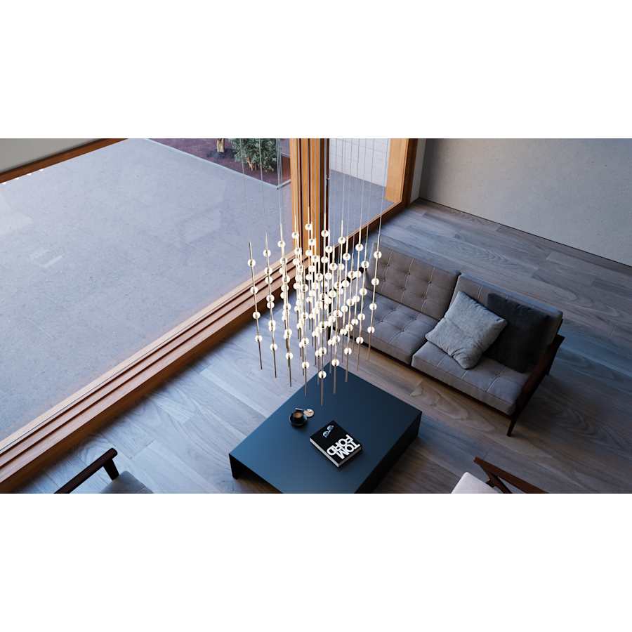 Sonneman Constellation 21" Wide Beaded Chandelier