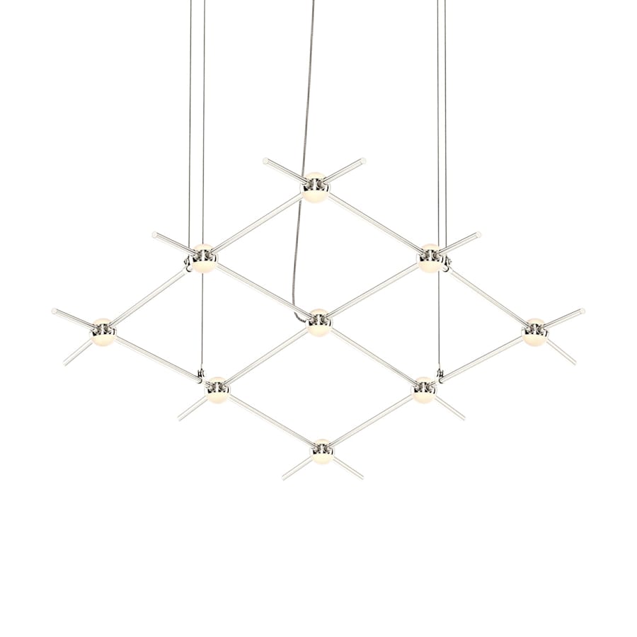 Sonneman Constellation Aquarius Minor 9 Light 67" Wide LED Chandelier with Optical Acrylic Shades