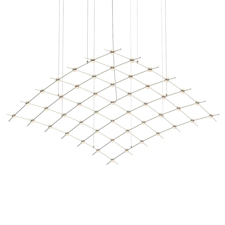 Sonneman Constellation Aquarius Major 49 Light 177" Wide LED Abstract Chandelier with Optical Acrylic Shades