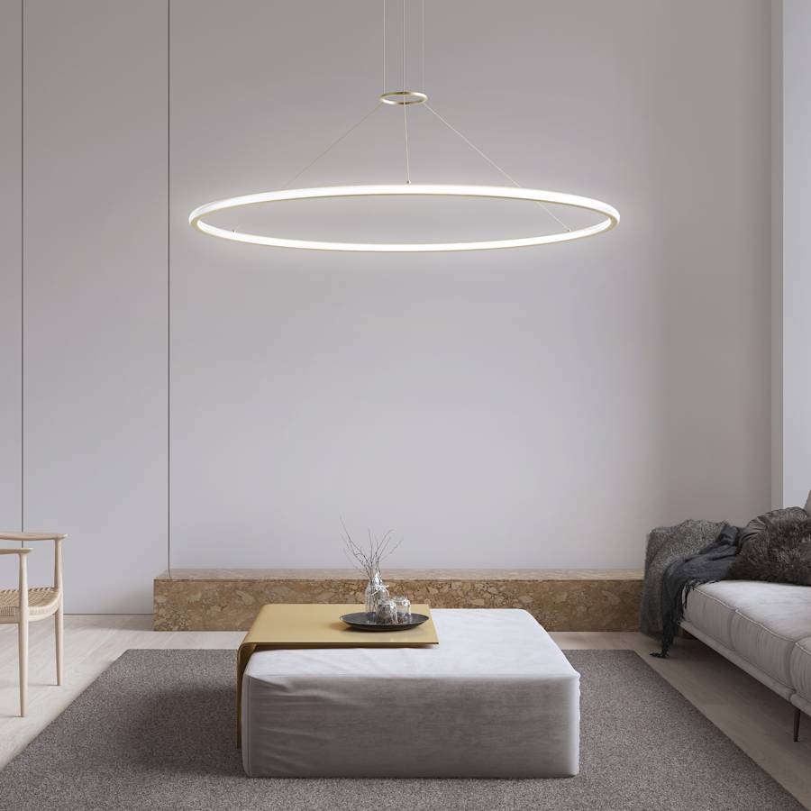 Sonneman Luna 38" Wide LED Ring Chandelier - 3000K