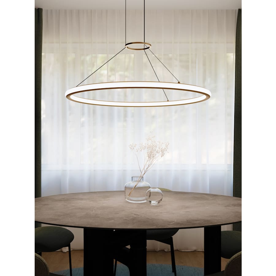 Sonneman Luna 38" Wide LED Ring Chandelier - 3000K