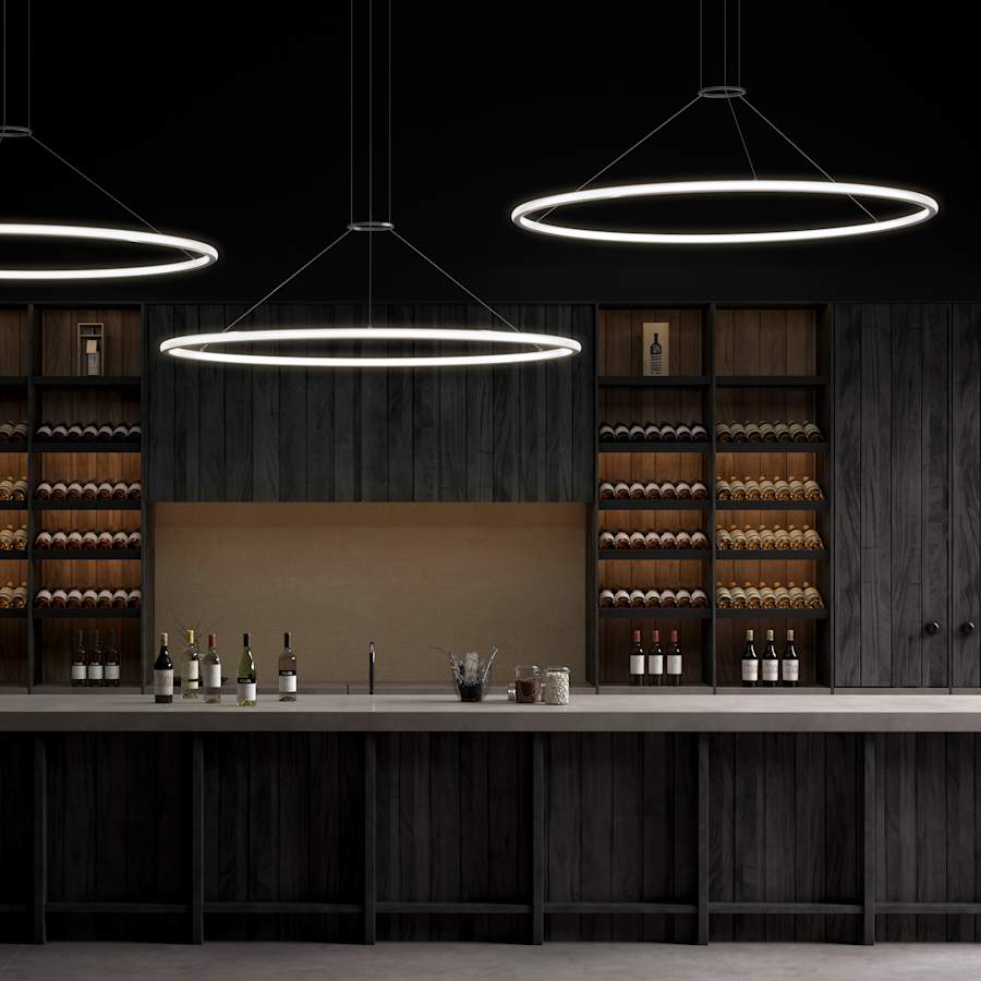 Sonneman Luna 62" Wide LED Ring Chandelier - 2700K