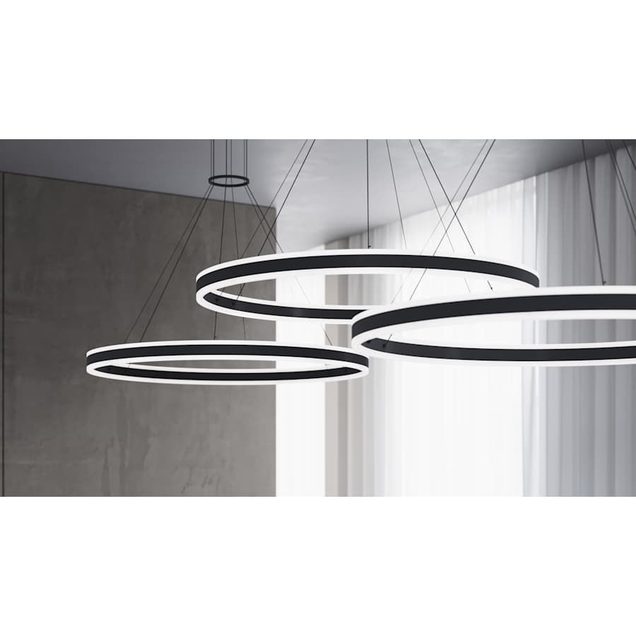 Sonneman Double Corona 24" Wide Integrated LED Ring Chandelier with Acrylic Shades