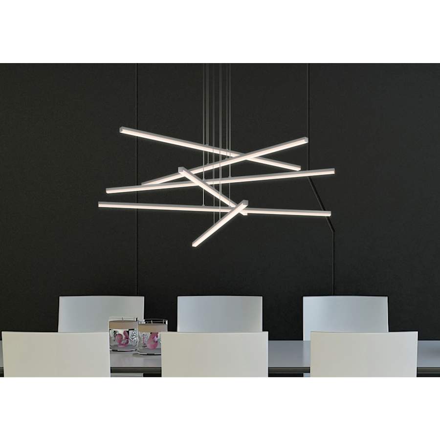 Sonneman Stix 40" Wide Chandelier