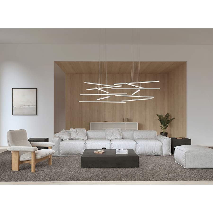 Sonneman Stix 40" Wide Chandelier
