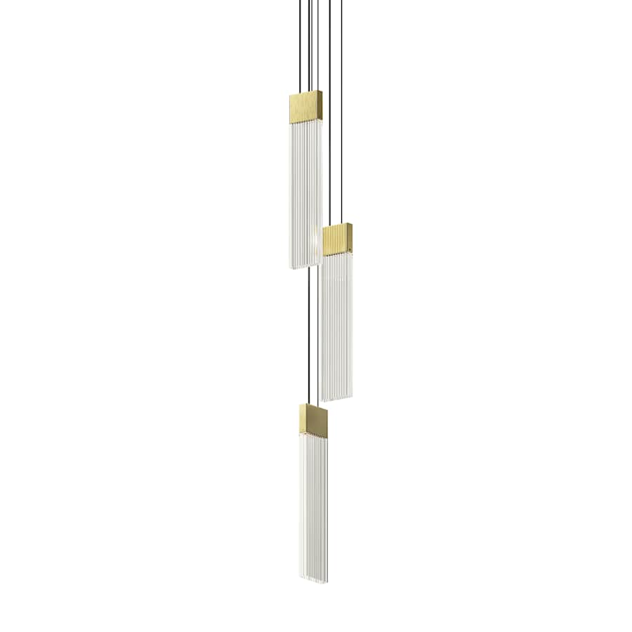 Sonneman V Panels 4" Wide Suspension Multi Light Pendant