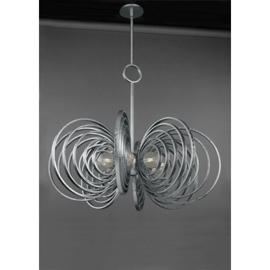 Studio M Frequency 8 Light 38" Wide LED Chandelier with Ribbed Glass Shades