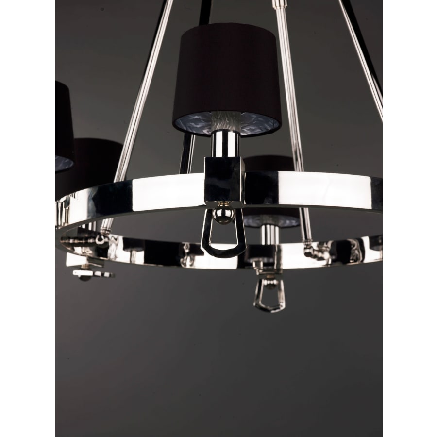 Studio M Jefferson 6 Light 37-1/2" Wide Chandelier with Silk Shades