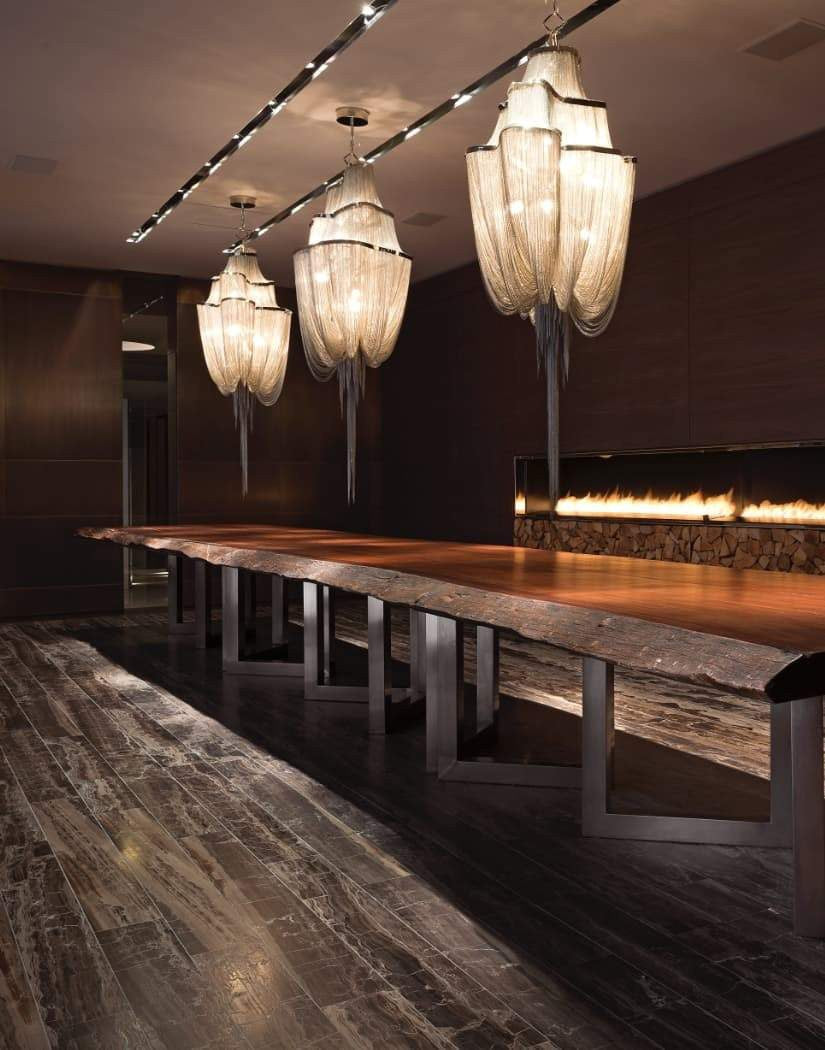 Tiered Crystal Cascade Chandelier
