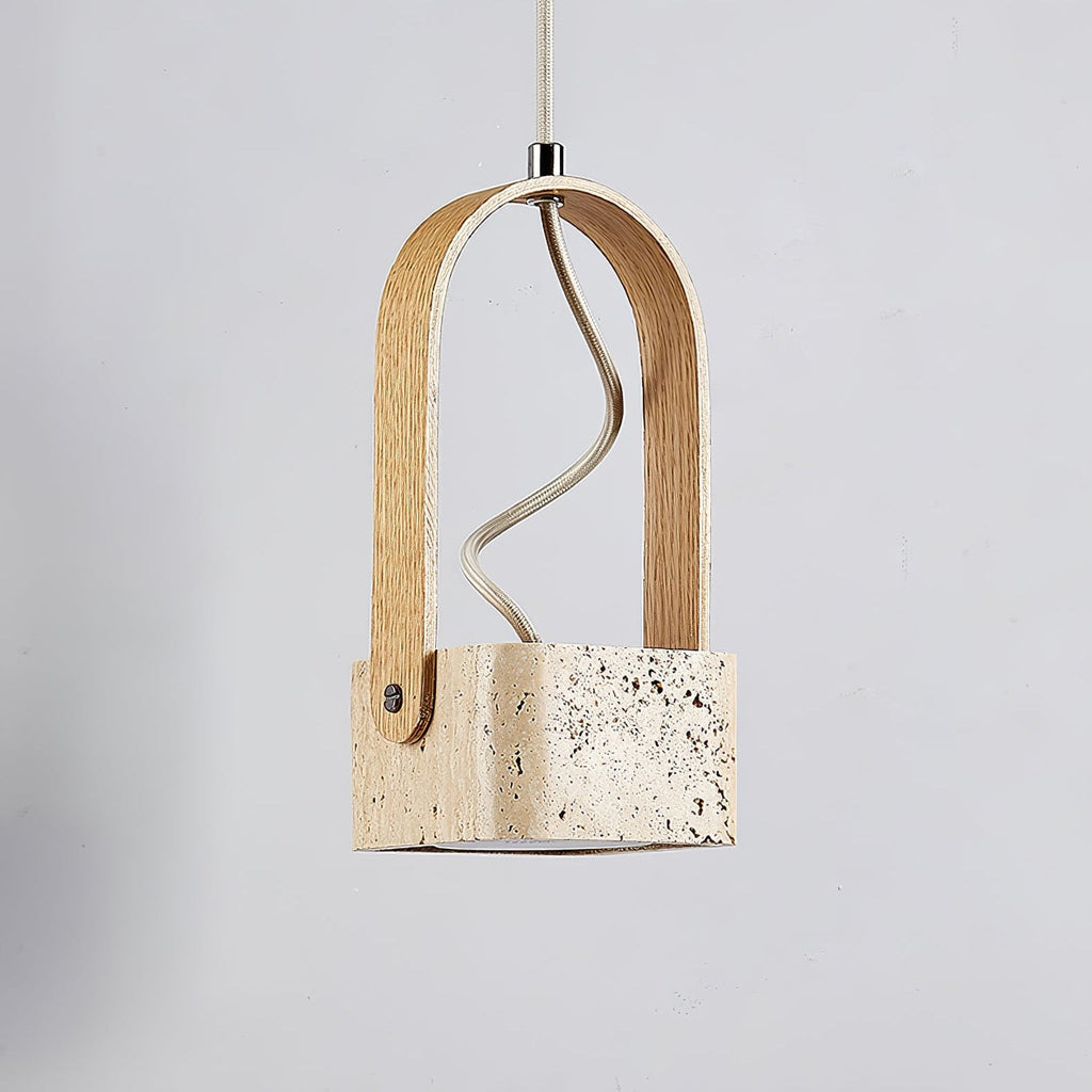 Travero Arc Stone Pendant Light
