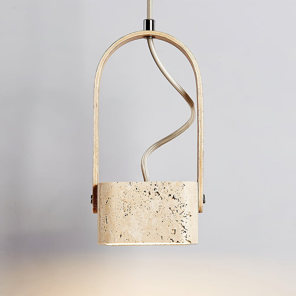 Travero Arc Stone Pendant Light