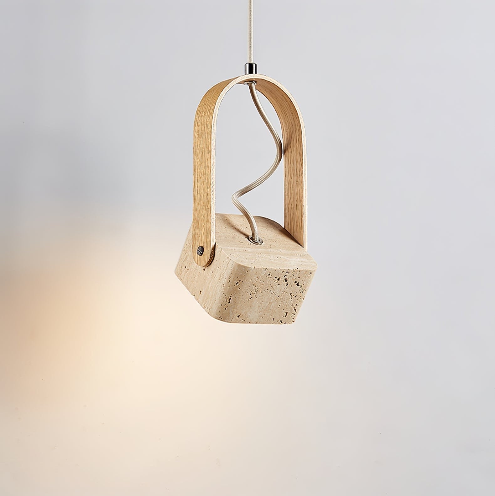 Travero Arc Stone Pendant Light