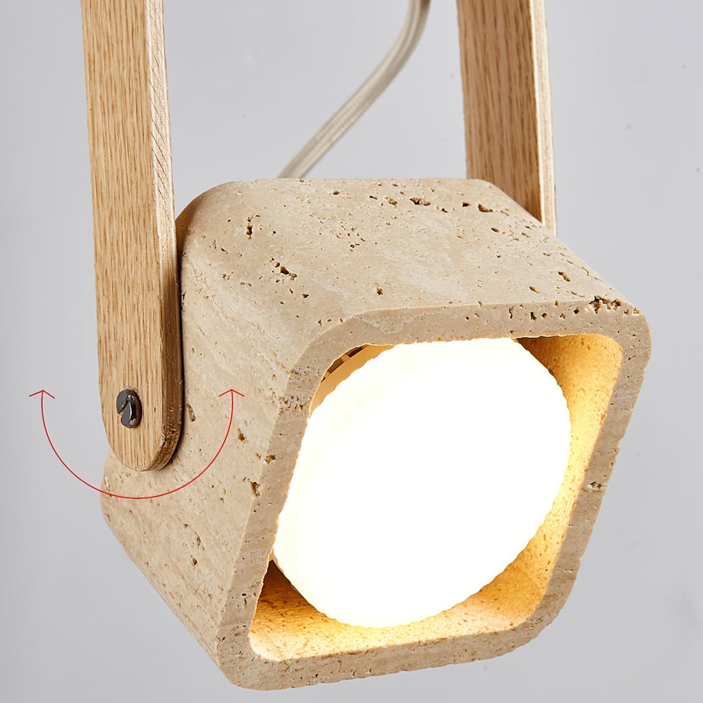 Travero Arc Stone Pendant Light