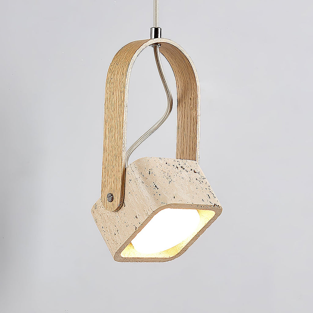 Travero Arc Stone Pendant Light