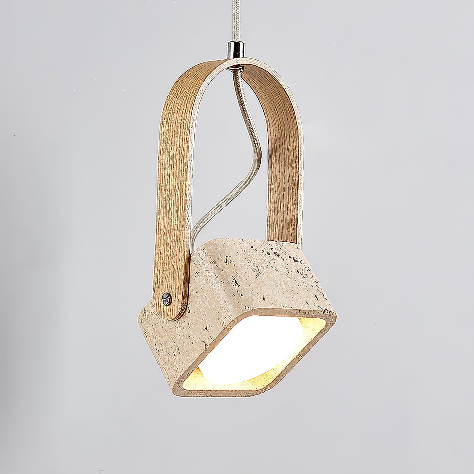 Travero Arc Stone Pendant Light