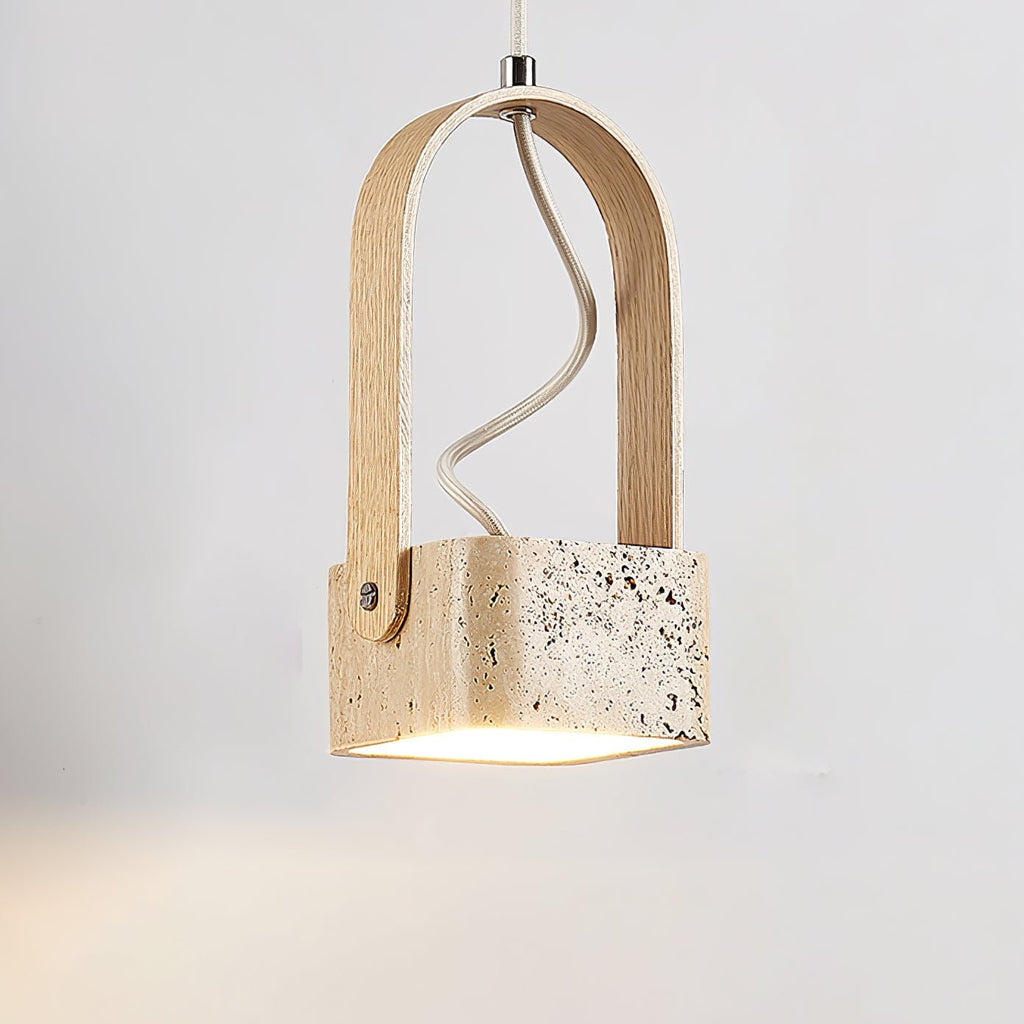 Travero Arc Stone Pendant Light