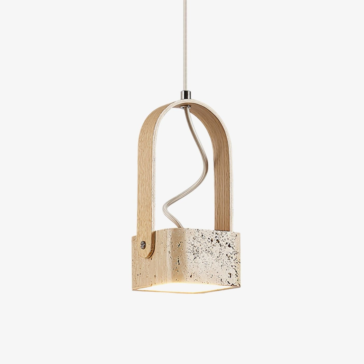 Travero Arc Stone Pendant Light