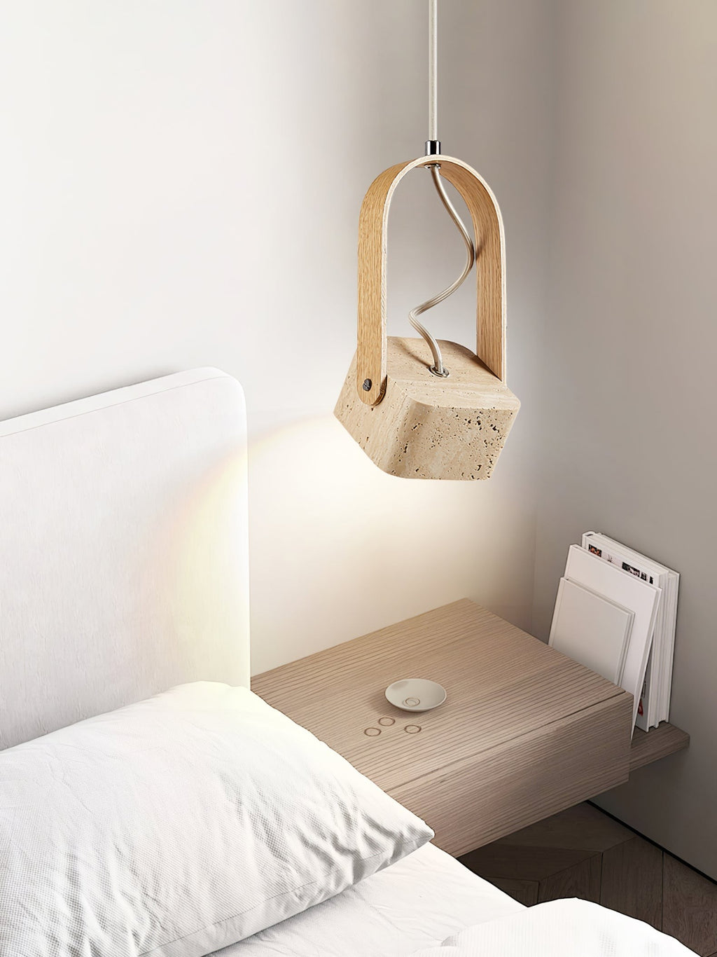 Travero Arc Stone Pendant Light