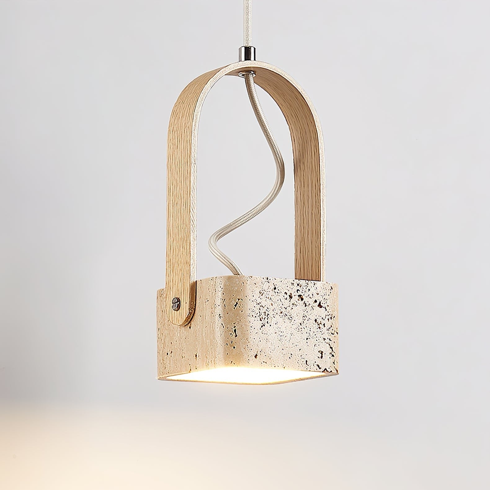 Travero Arc Stone Pendant Light