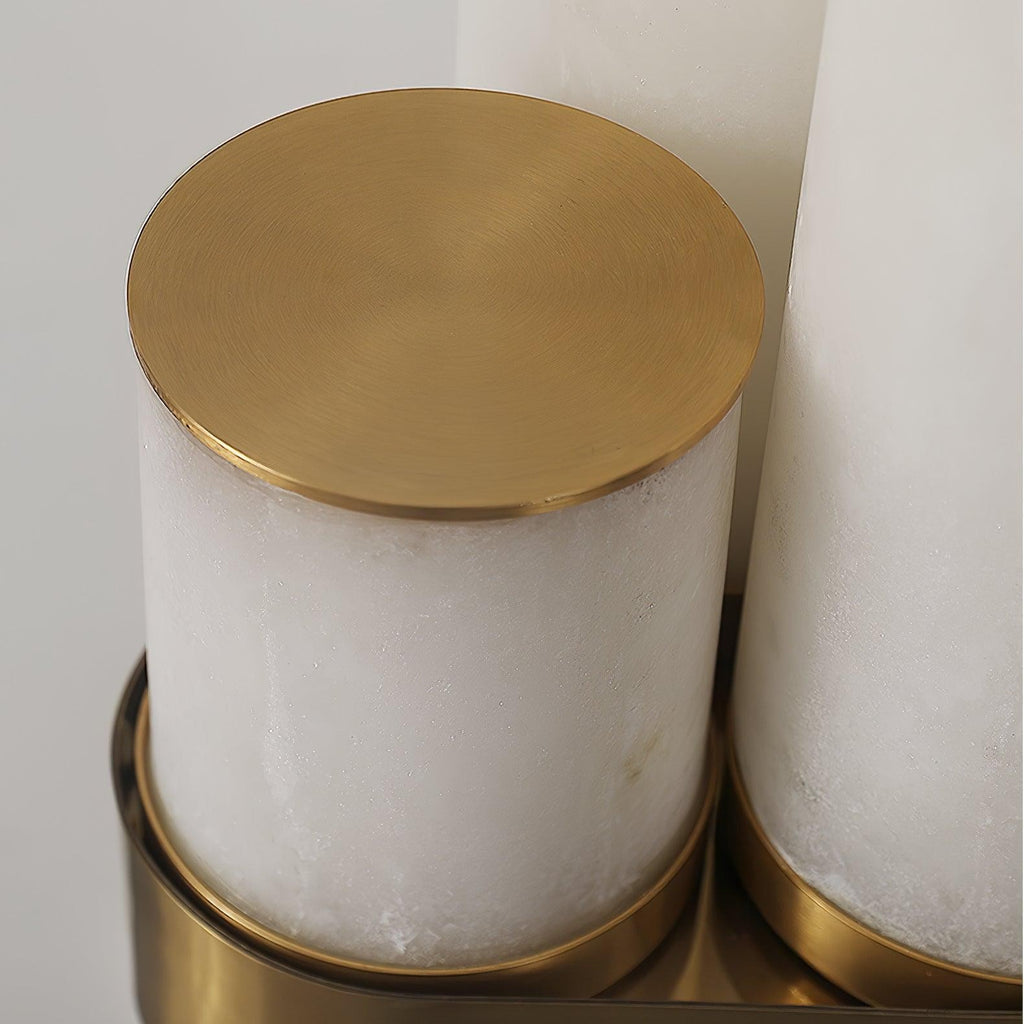 Trivera Alabaster Column Floor Lamp