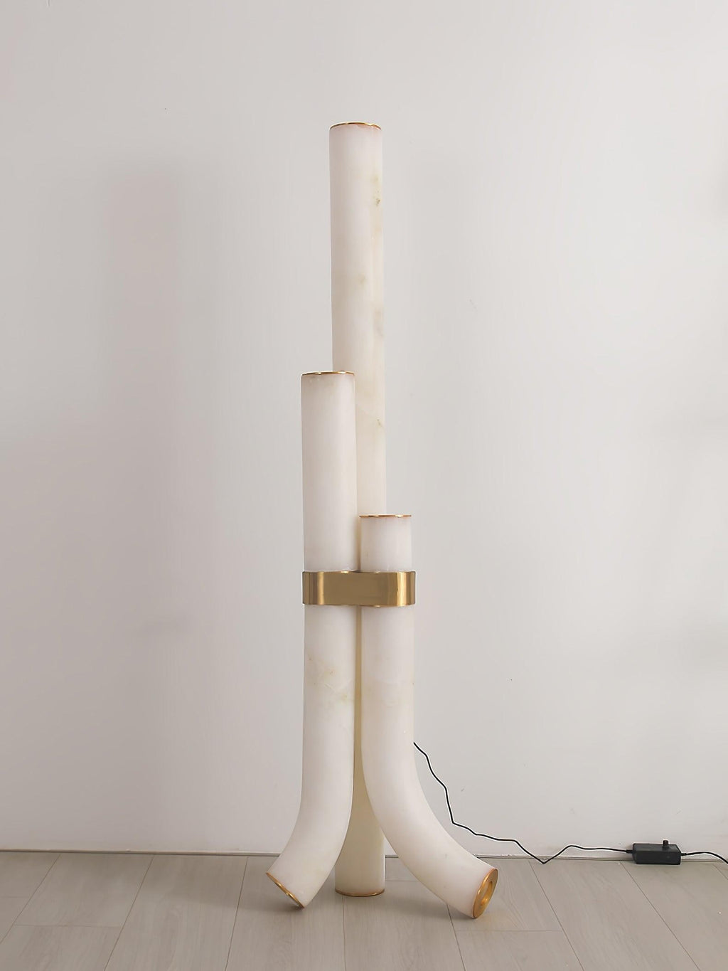 Trivera Alabaster Column Floor Lamp