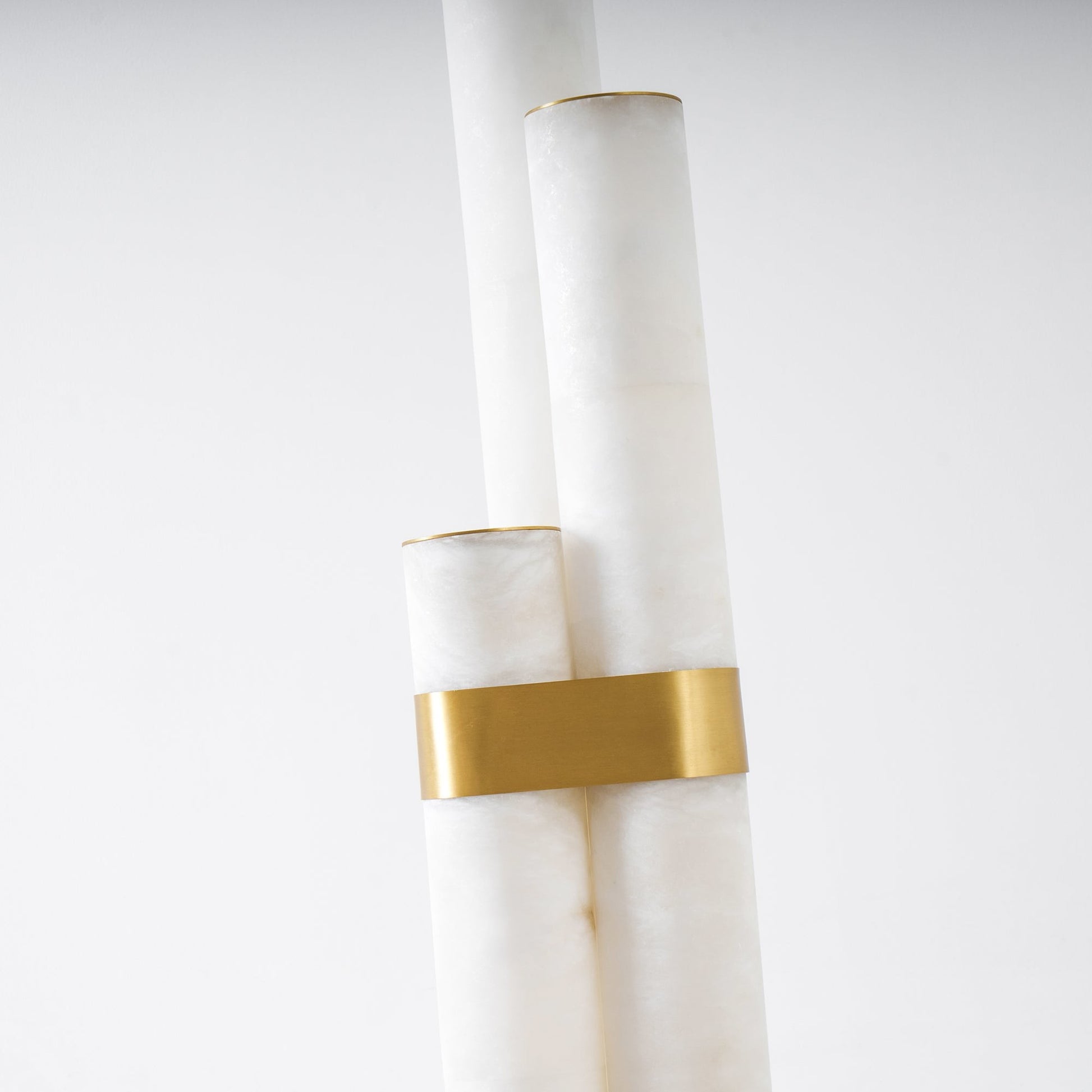 Trivera Alabaster Column Floor Lamp