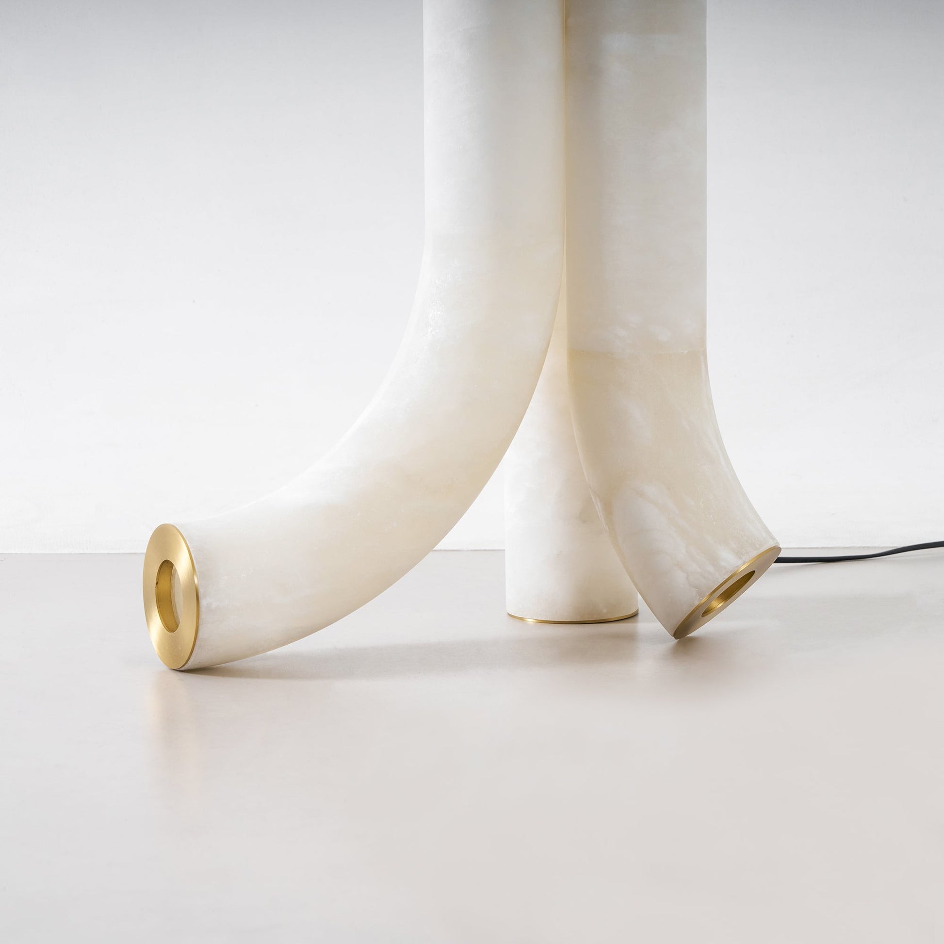 Trivera Alabaster Column Floor Lamp