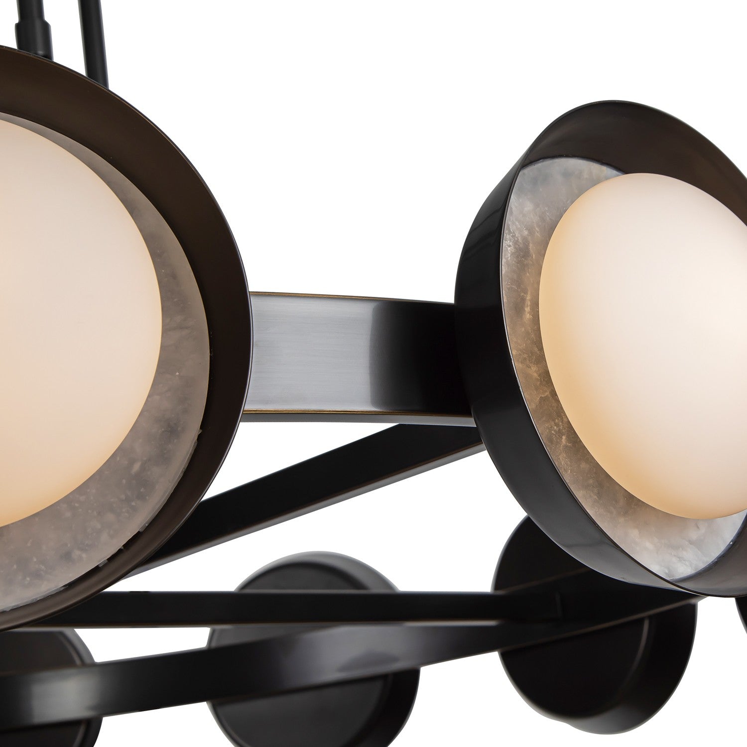 Urban Bronze Linear Halo LED Chandelier
