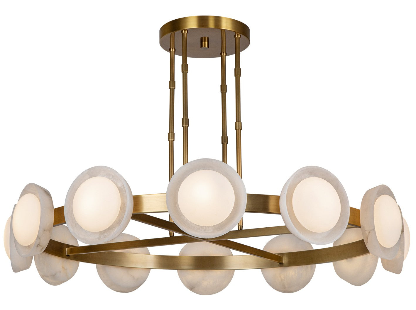 Urban Bronze Linear Halo LED Chandelier