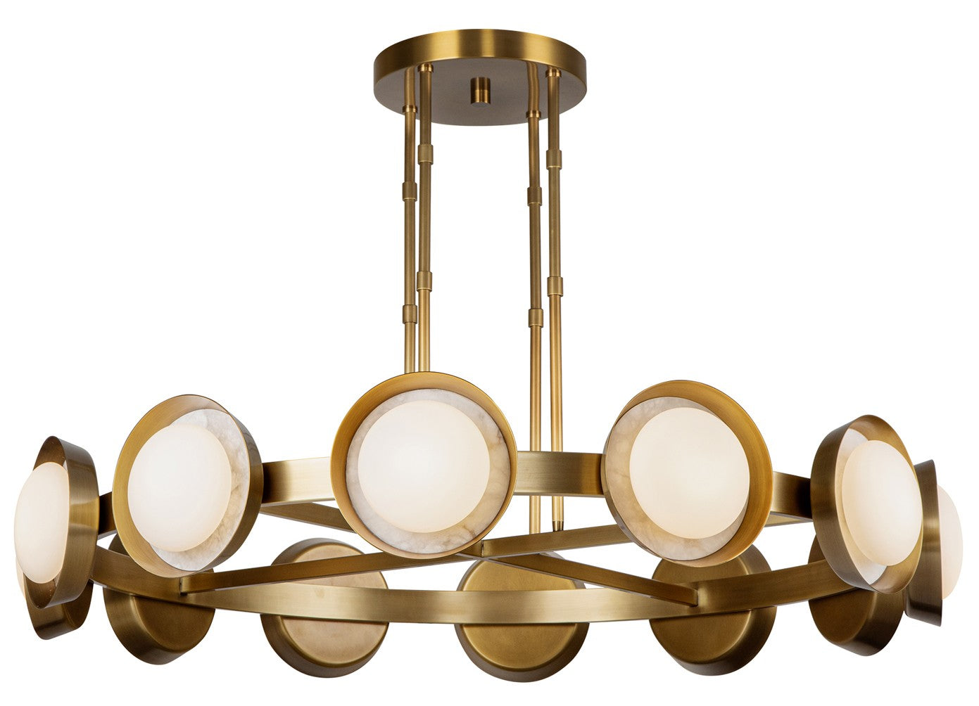 Urban Bronze Linear Halo LED Chandelier