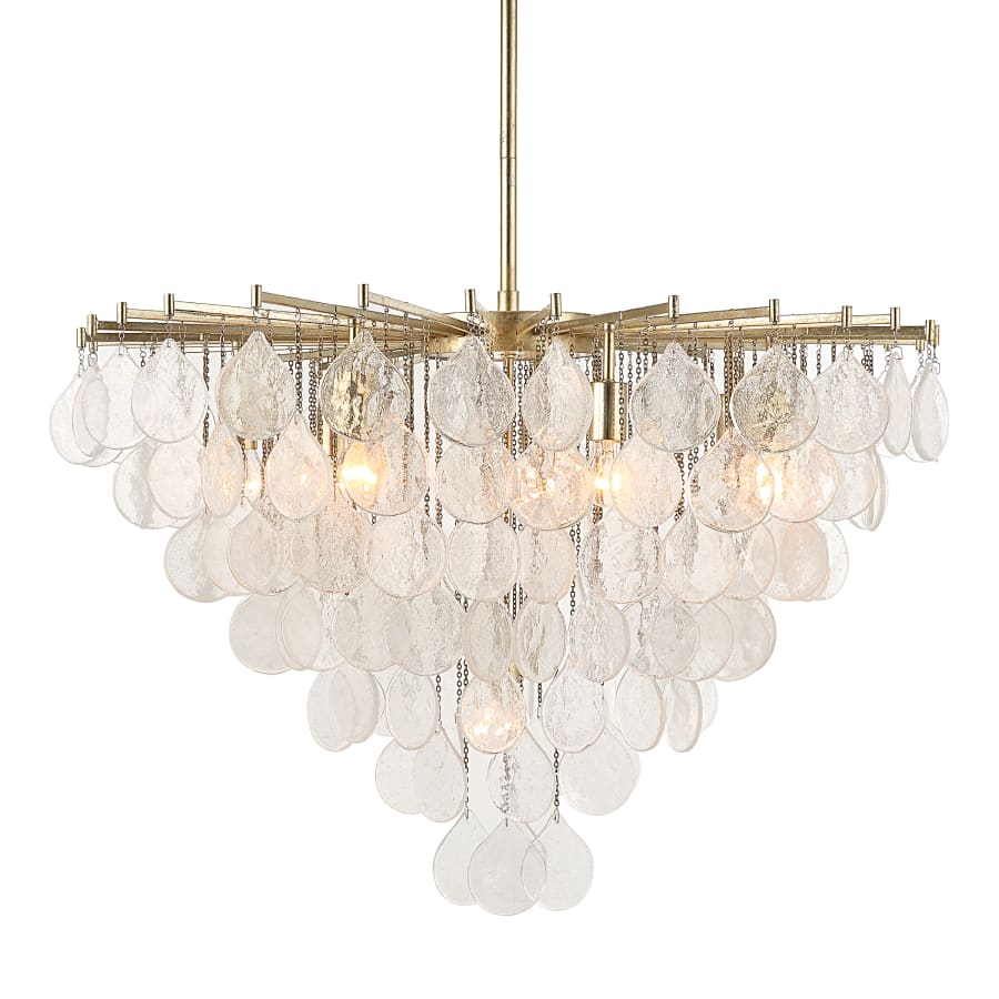 Uttermost Goccia 8 Light 38" Wide Waterfall Chandelier