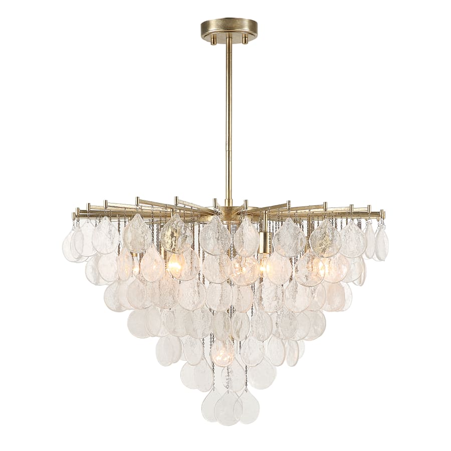 Uttermost Goccia 8 Light 38" Wide Waterfall Chandelier