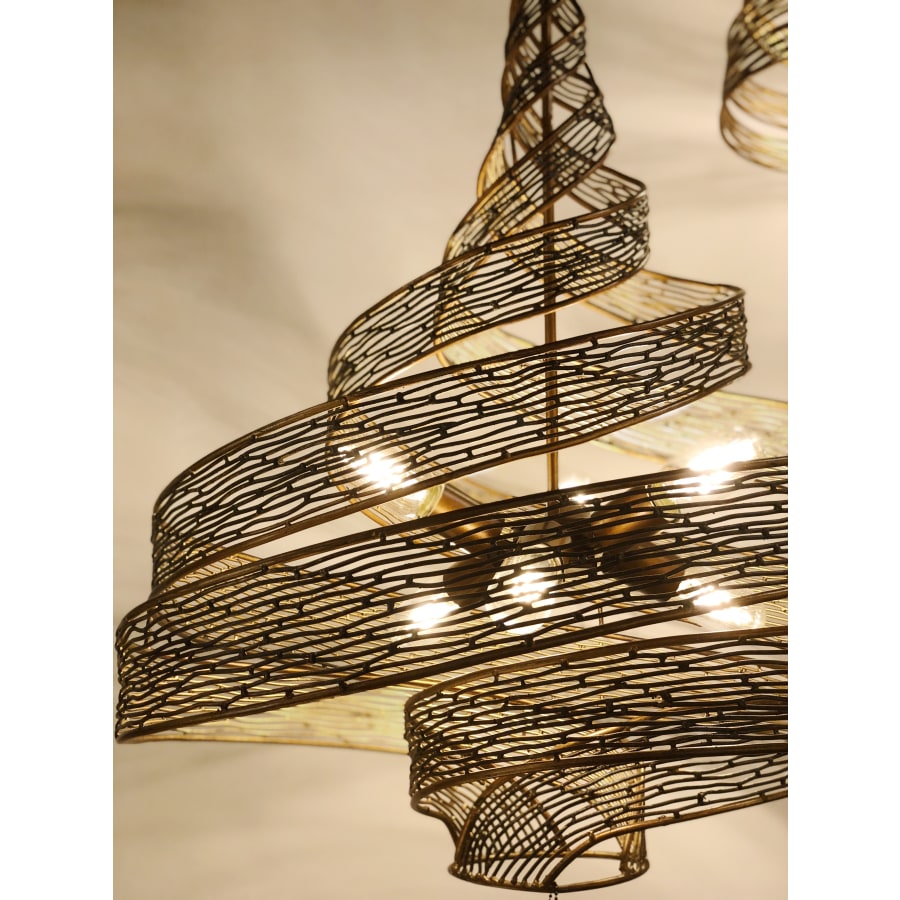 Varaluz Flow 6 Light 26" Wide Abstract Chandelier